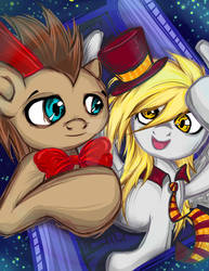 Dr. Whooves and Derpy