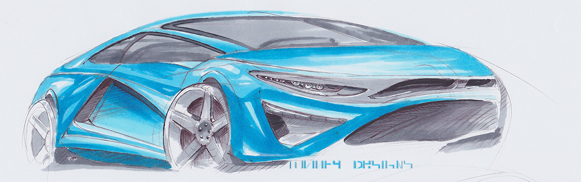 Car Sketch 25 (Copic)