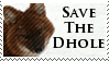 Save The Dhole Stamp