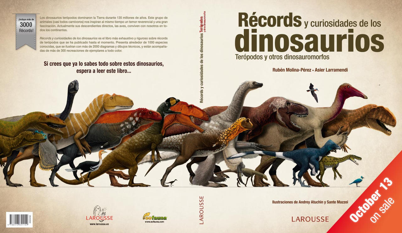 Records de los dinosaurios teropodos - cubierta by Asier-Larramendi