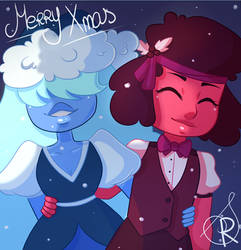 SU - Ruby and Sapphire wish you a Merry Xmas