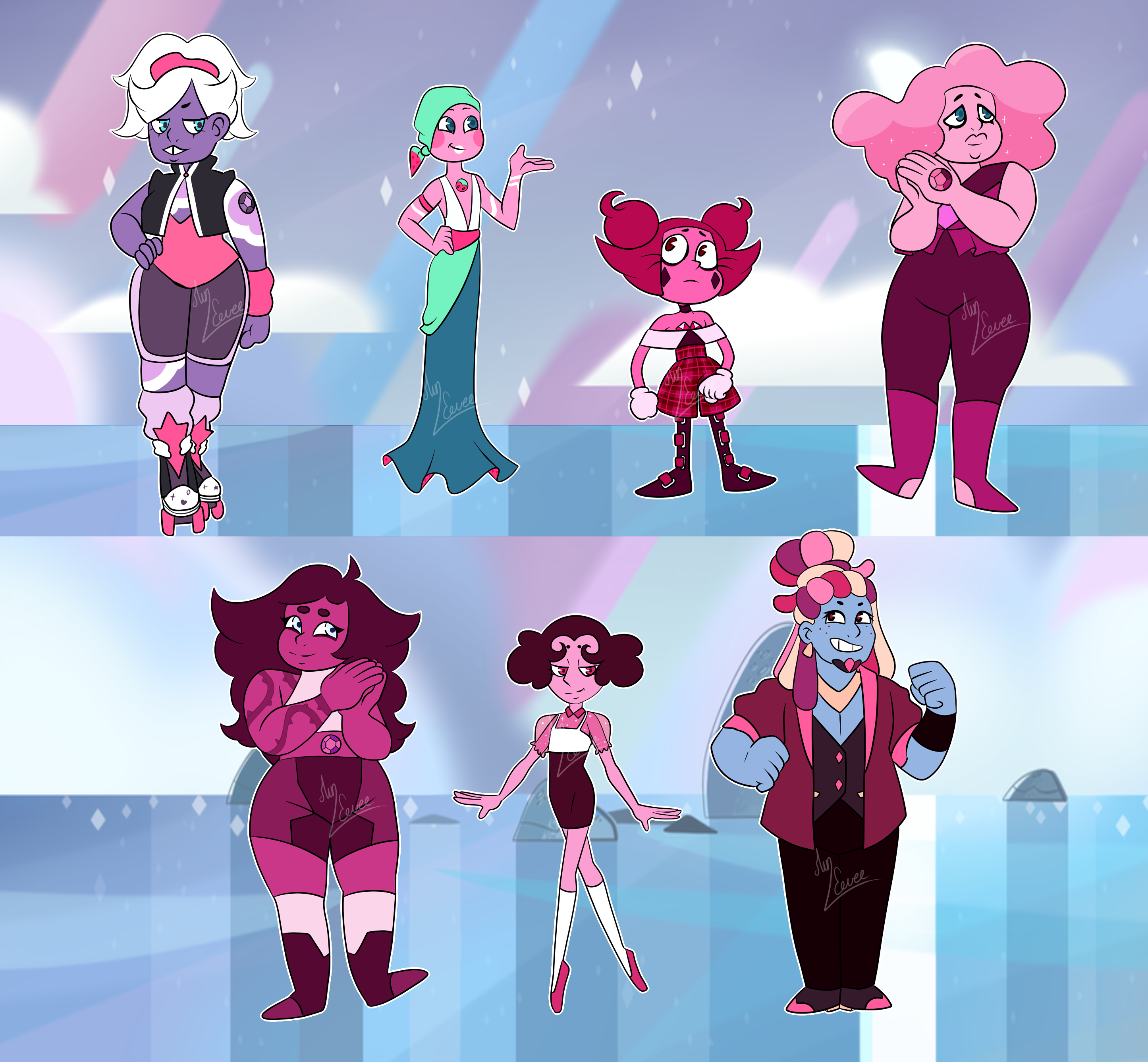 Pink gems adopts [CLOSED] by MinEevee on DeviantArt