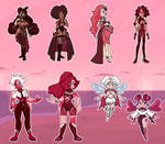 Gem adopts : Valentine's themed fusions [1/8 OPEN] by MinEevee