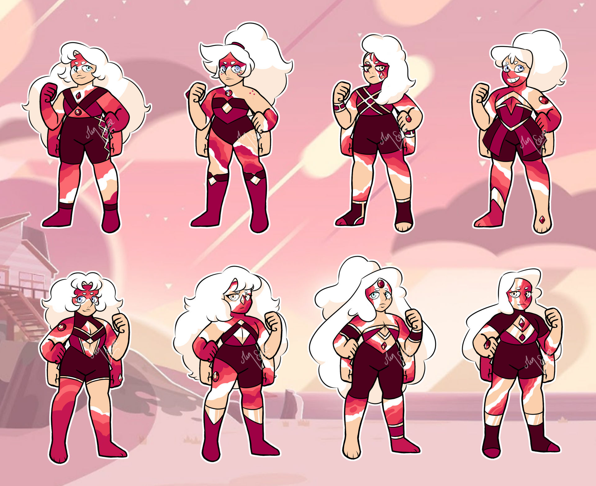 Gem fusion adopts : Warm Crazy Lace [MOVED] by MinEevee on DeviantArt