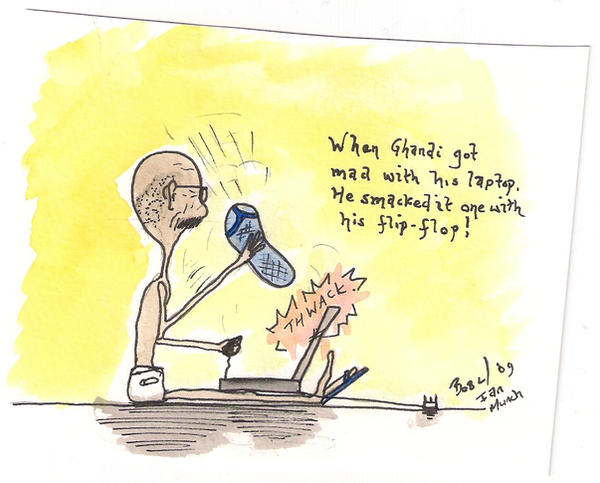 Ghandi Computer Ghandi's Laptop by ian-munch on DeviantArt