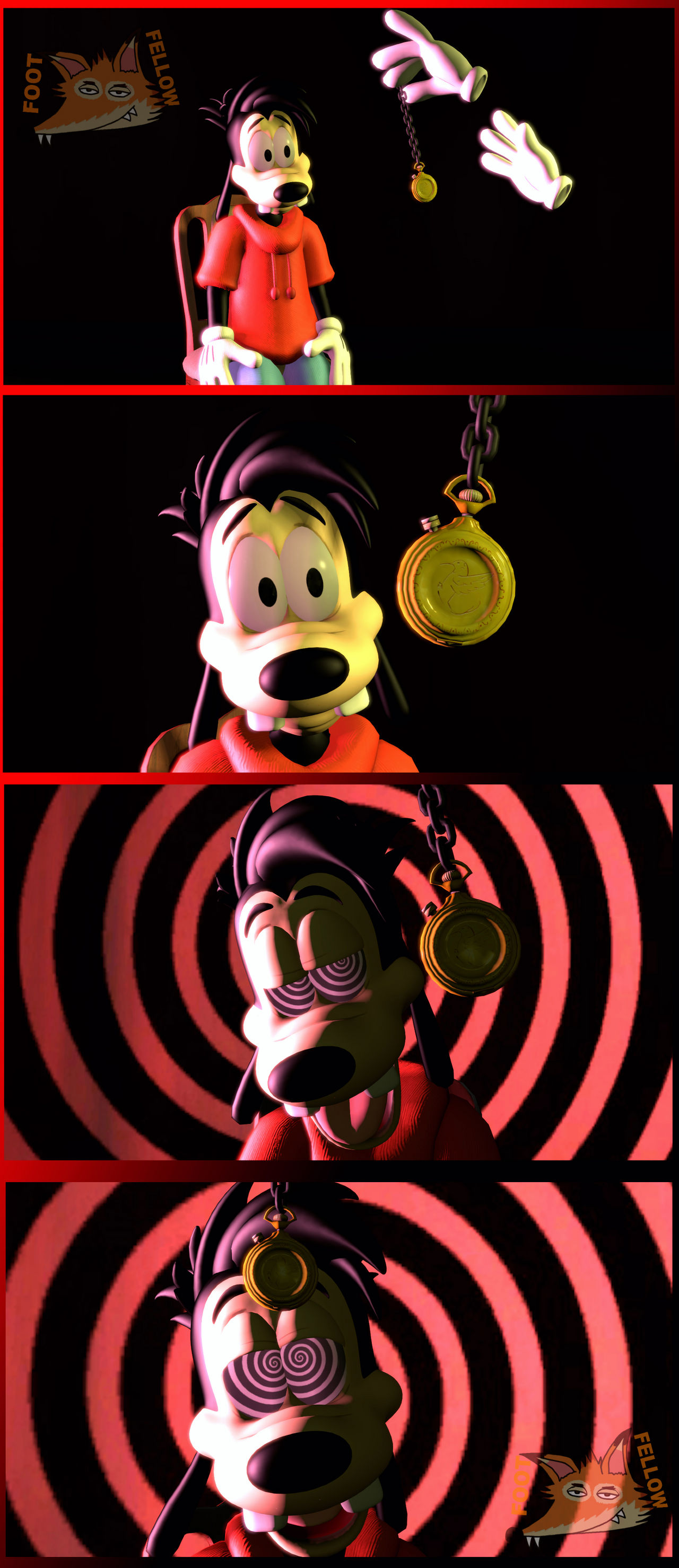 Agent Goof Max Goof Hypnotized by FootFellow on DeviantArt
