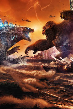 Godzilla vs Kong New International Textless Poster