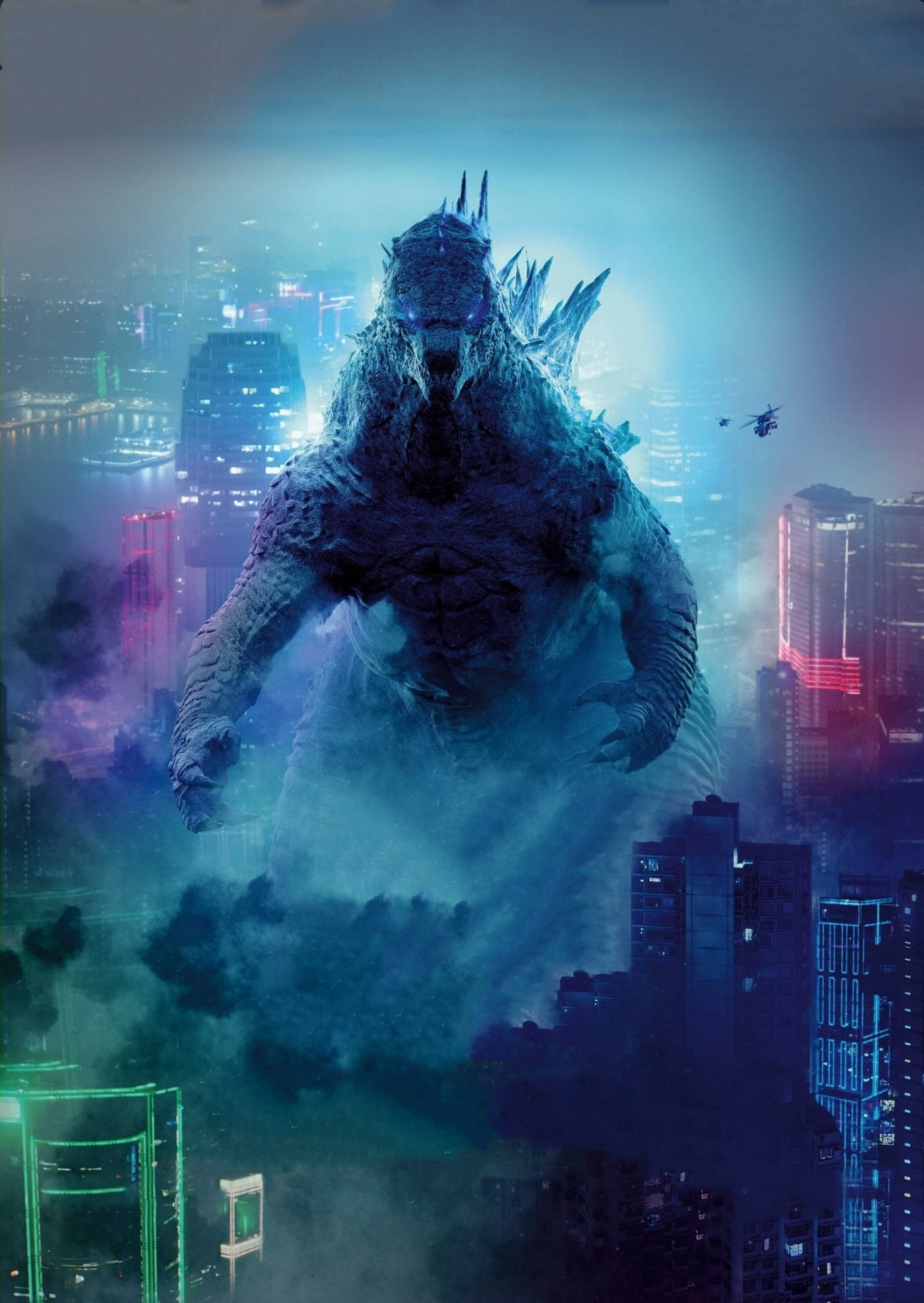 Godzilla vs Kong New International Textless Poster by RohiTSehrawaT on