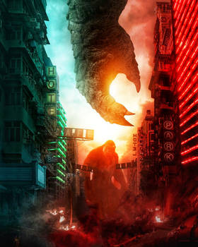 Godzilla vs Kong New International Textless Poster
