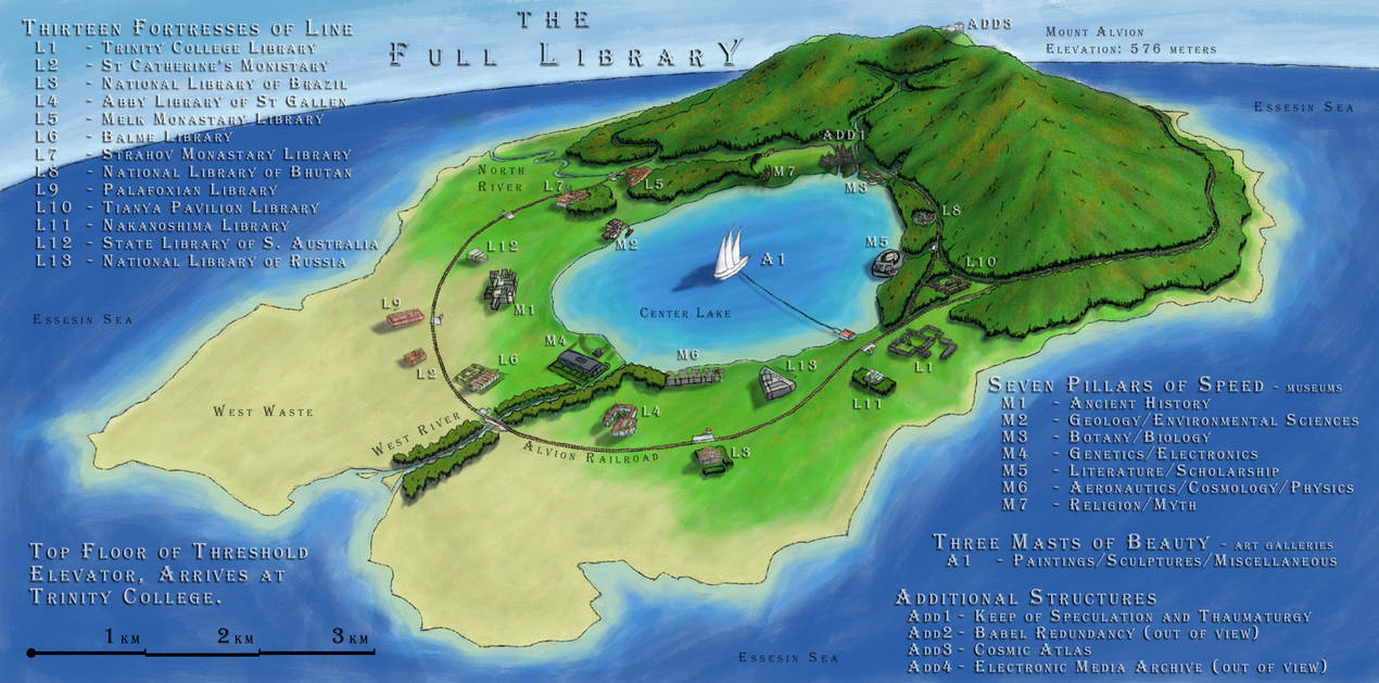 Informational map of Threshold's Full Libary by BrainCrash on DeviantArt