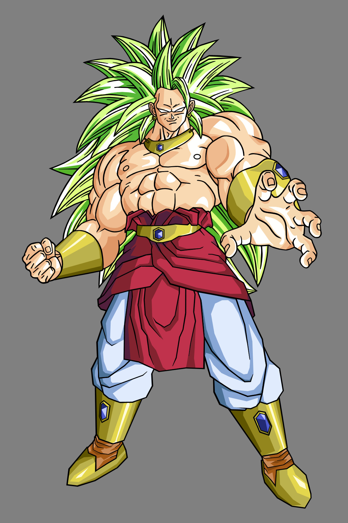 SSJ5 Broly by SpinoInWonderland on DeviantArt