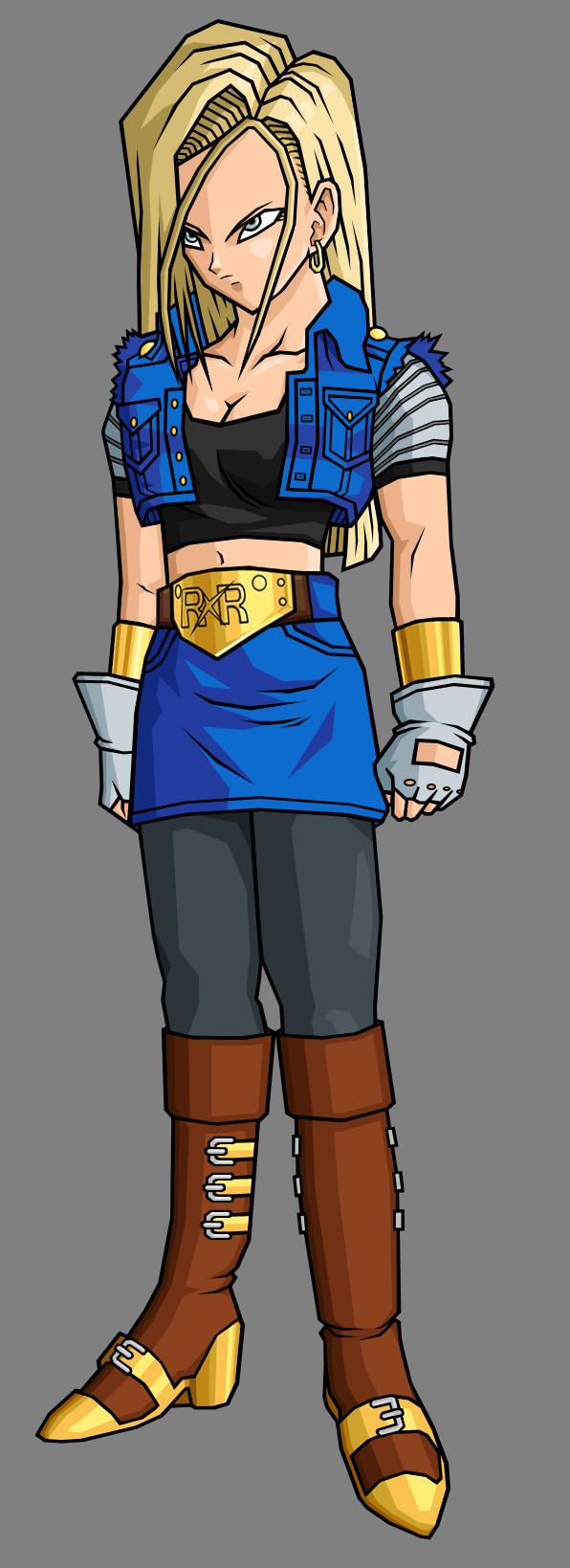 Desenho Super Android 18-Dragon Ball GT by WebysArts on DeviantArt