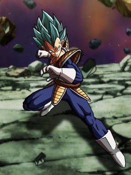 Vegeta SSGSS, with Background