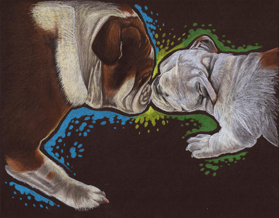Eva and Clooney's first meeting by BarbedDragon Eva and Clooney's first meeting by BarbedDragon
