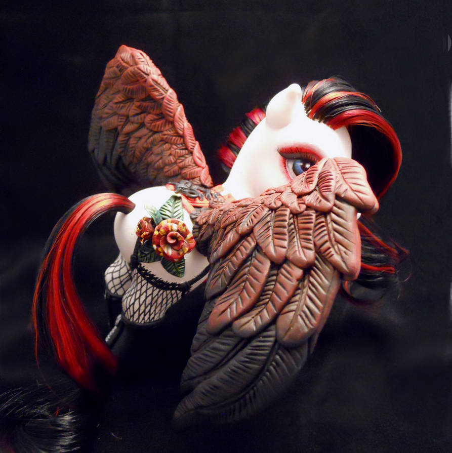 Abracadabra Rose Pegasus custom MLP by BarbedDragon