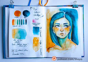 Only two colours! / Part of my Colour Journal / by Shaya-Fury