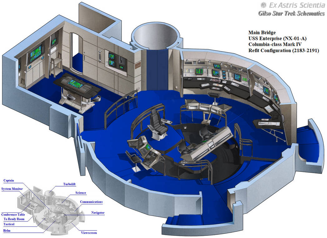 Main Bridge: USS Enterprise (NX-01-A) refit by DarthRavager86 on DeviantArt