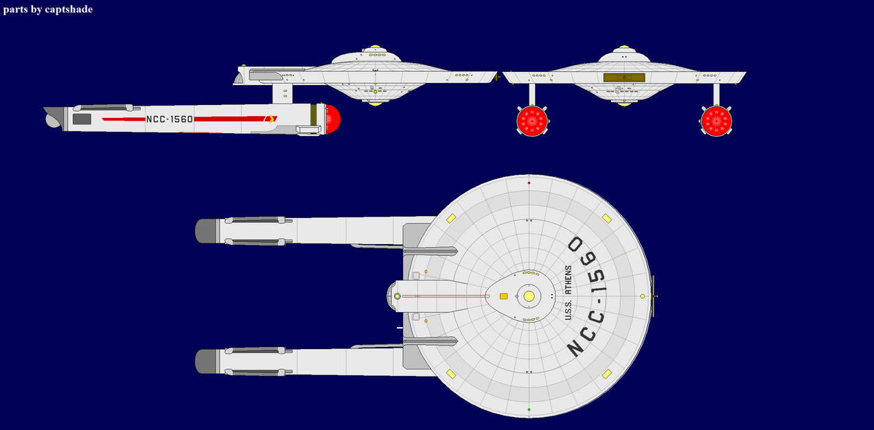 Atantis Class Starship Athens-class Starship by DarthRavager86 on DeviantArt