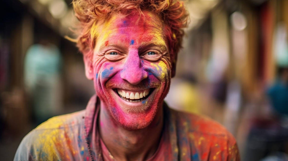 Coloured powder portrait: Man From France 1 by Mace166 on DeviantArt