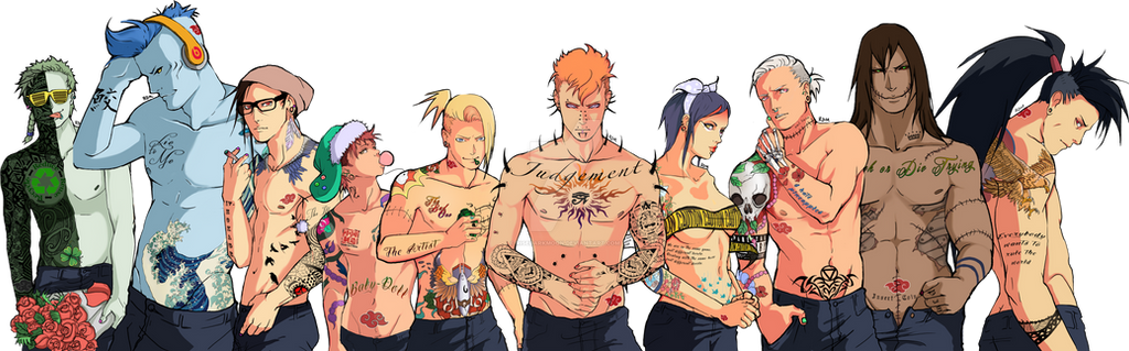 Kakuzu from Naruto - tattoo by DaveVeroInk by DaveVeroInk on DeviantArt