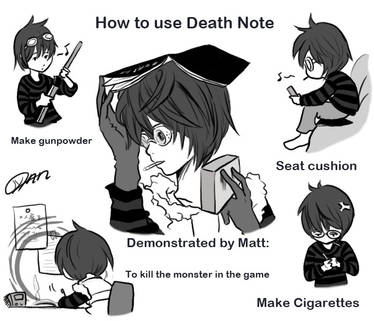 The way Matt uses Death Note