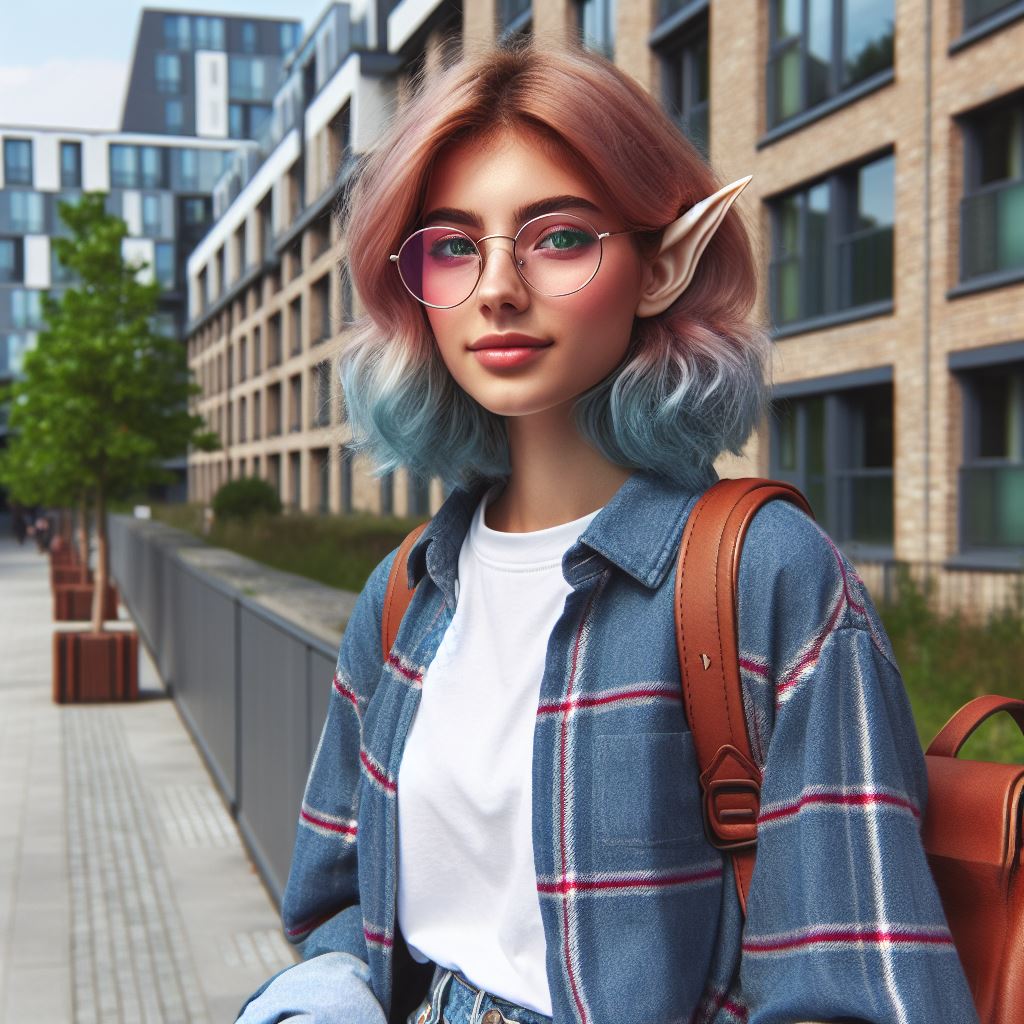 Student Elf City Elf Girl, Student At The University by EmilK01 on DeviantArt