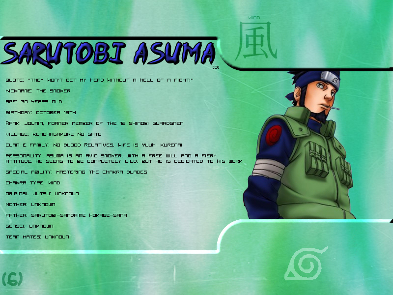 Sarutobi Asuma Profile