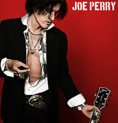 Joe Perry, filtered and colorized