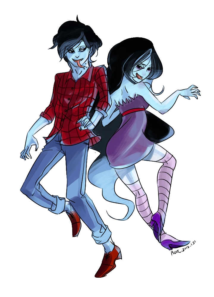 Marceline and Marshall Lee