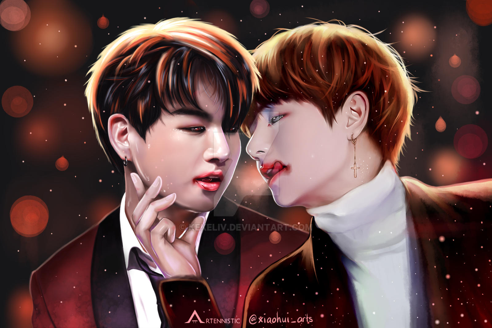 110317 BTS Taekook Fanart Collaboration