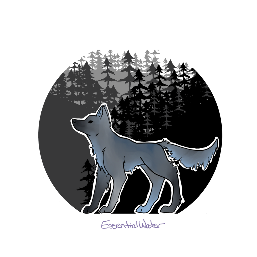 Wolf sticker form by EssentialWater on DeviantArt
