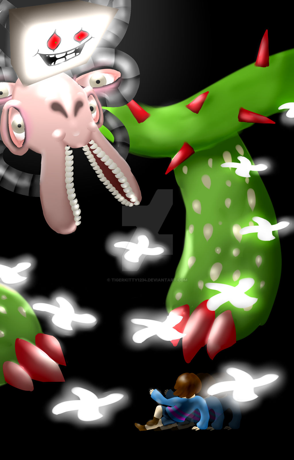 Flowey Boss Fight by tigerkitty1234 on DeviantArt