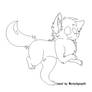 free wolf pup lineart