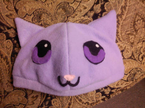 Purple cat hat