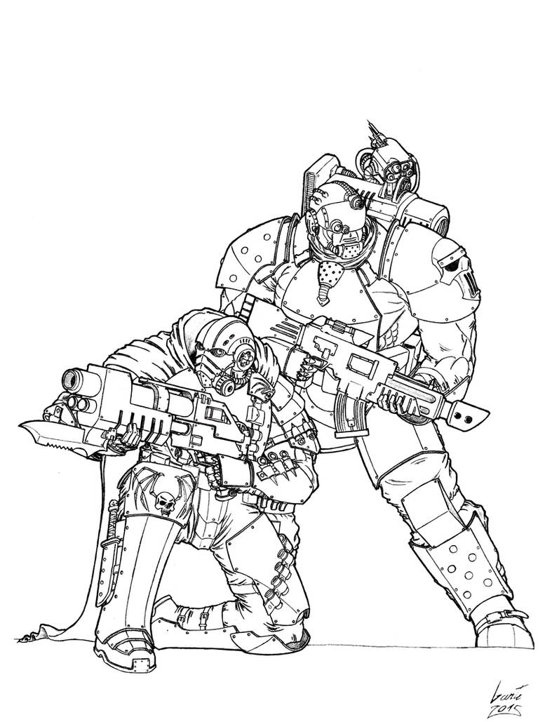 Pre-Heresy Recon Marines by Greyall
