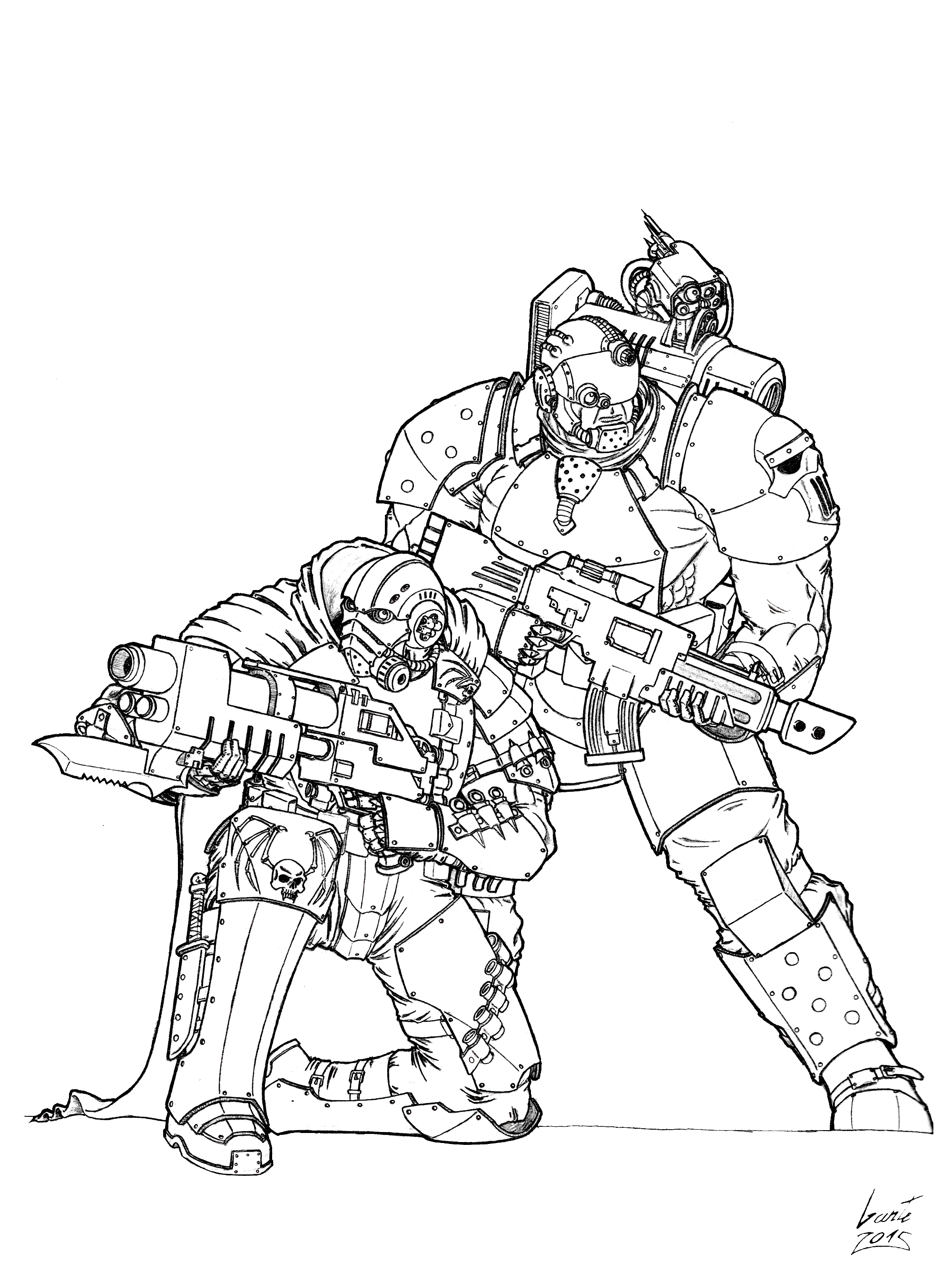Pre-Heresy Recon Marines by Greyall