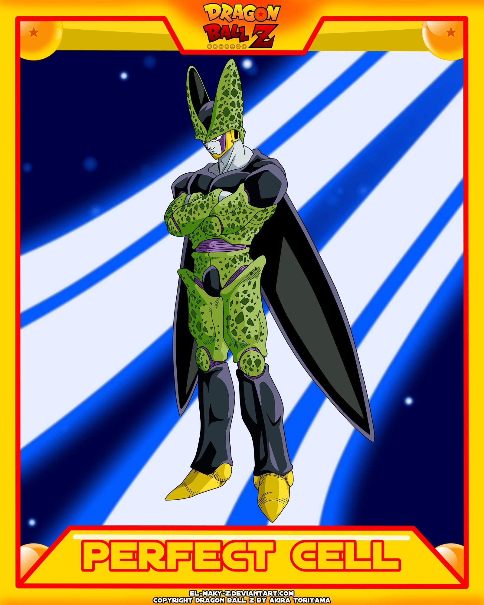 DBZ-Perfect Cell by el-maky-z on DeviantArt