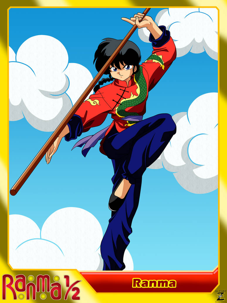 (Ranma One-Half) Ranma Saotome ''Male'' by el-maky-z on DeviantArt