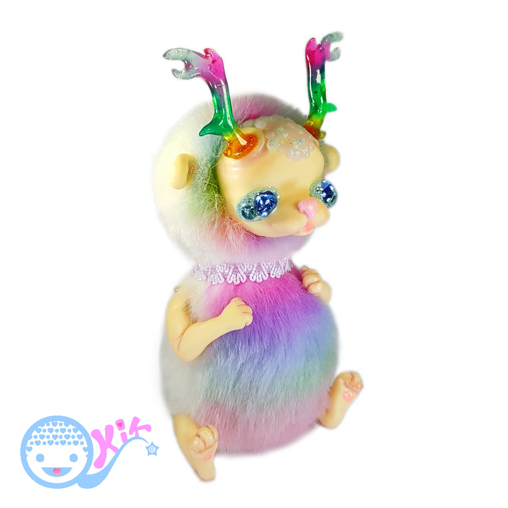 Art Doll Baby Rainbow Deer