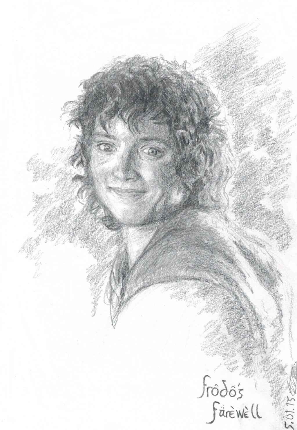 Frodo Handwriting Frodo's Farewell by LauraAthena on DeviantArt