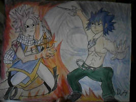 Natsu Dragneel Vs Gray Fullbuster Colored