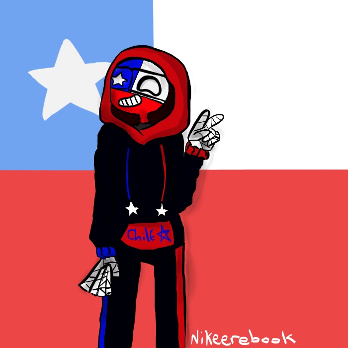 Chile supporting his boyfriend 🥰 #xyzbca #countryhumans