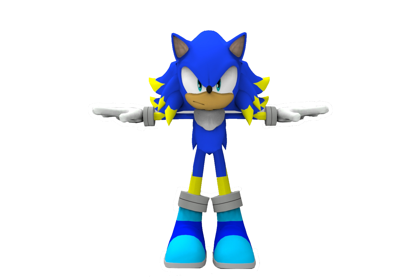 Hyper Sonic is the Coolest Pose! by SonicOnBox on DeviantArt