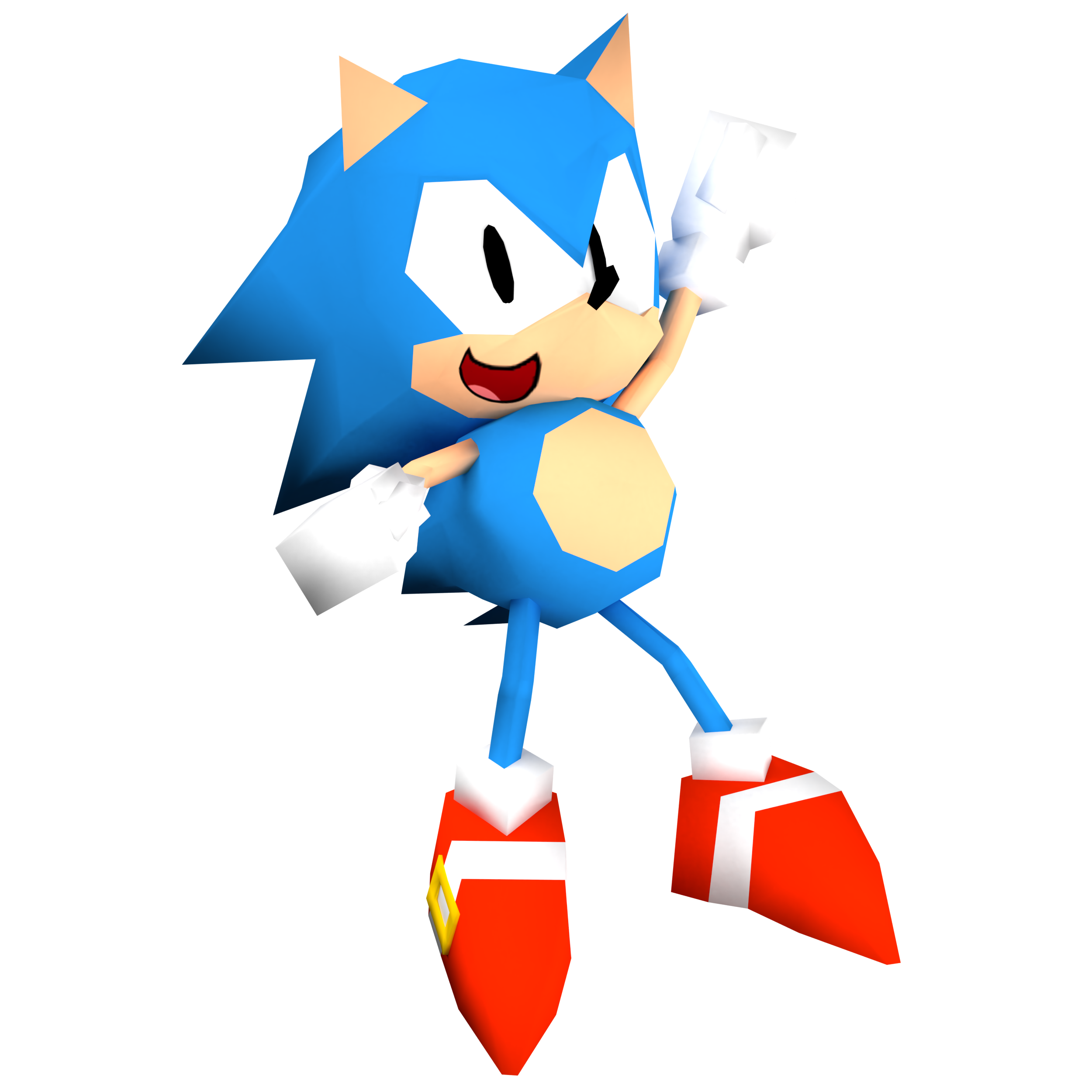 Classic Sonic Running Render by Nintega-Dario on DeviantArt