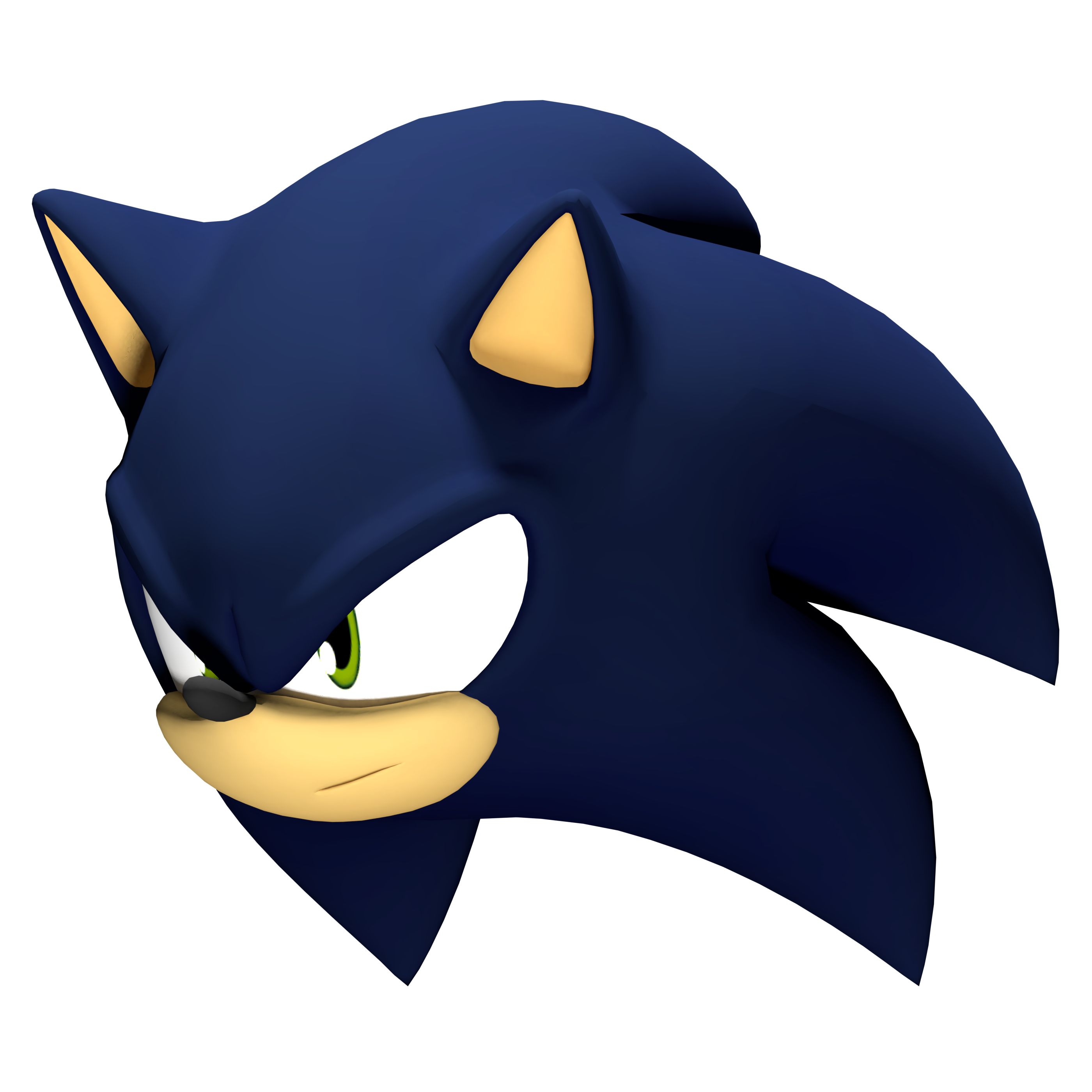 Dark Sonic Render:He is a master of the dark! by SonicOnBox on