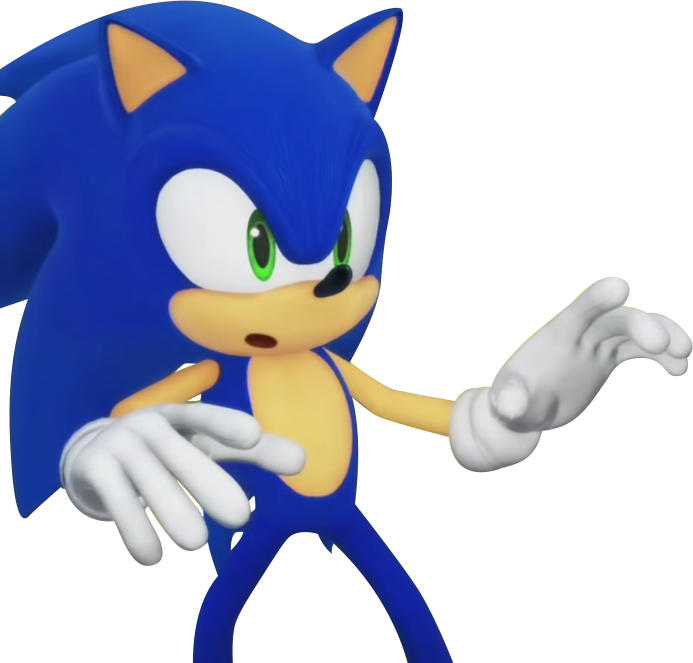 Classic Sonic Render Test 1 with New textures by bandicootbrawl96