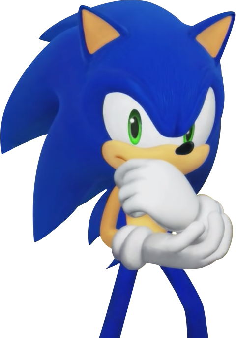 Classic Sonic Render Test 1 with New textures by bandicootbrawl96