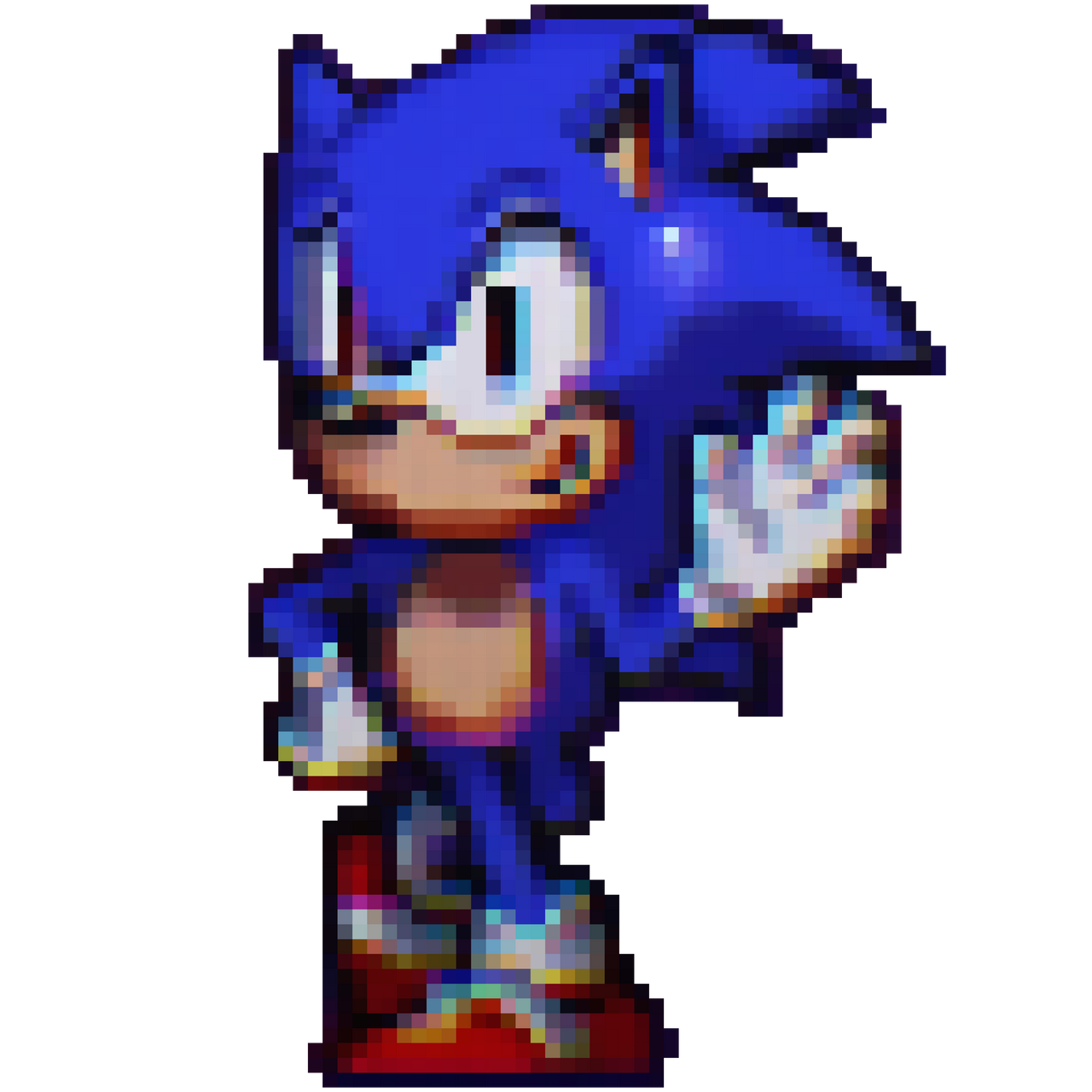 Sonic Movie 2 Sonic Idle Pixel Art By Soniconbox On Deviantart