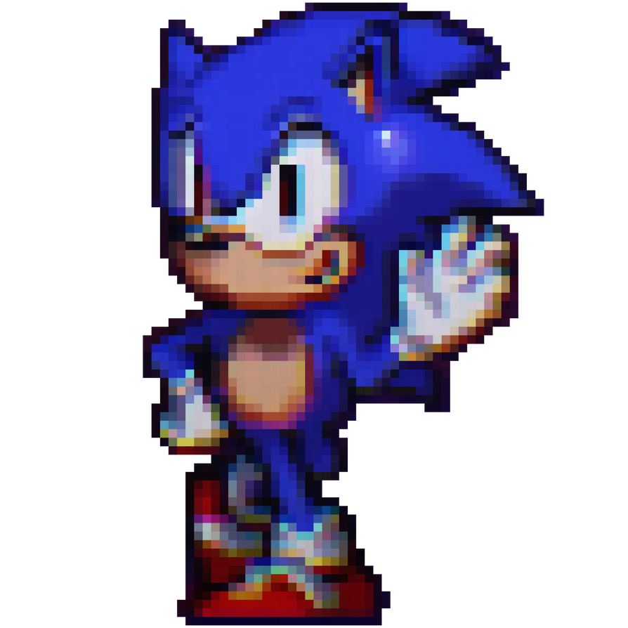 Sonic Movie 2 - Sonic Idle Pixel Art by SonicOnBox on DeviantArt