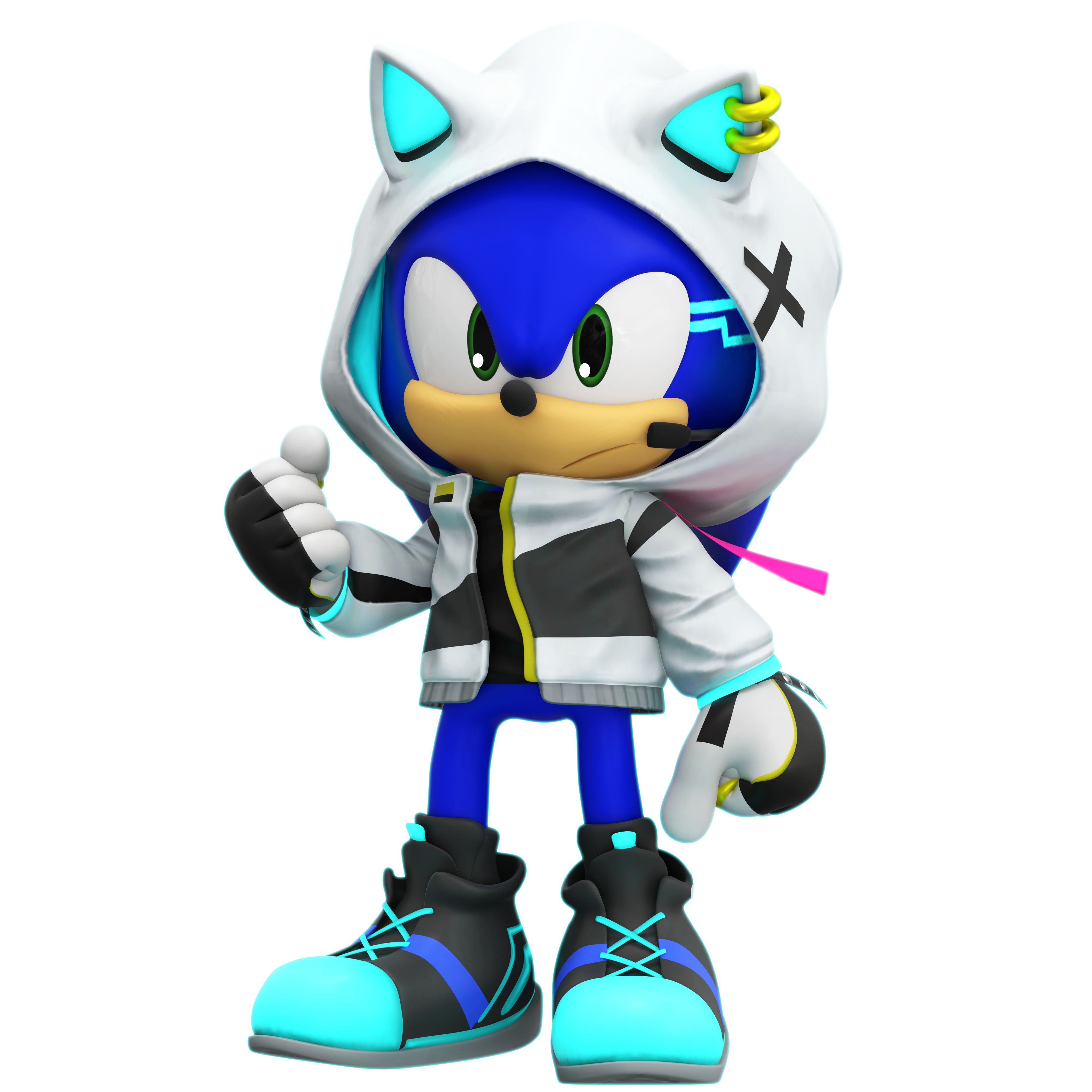 Sonic Neon Rings Neon Suit Sonic Legacy Render - Sonic Rumble by SonicOnBox on DeviantArt